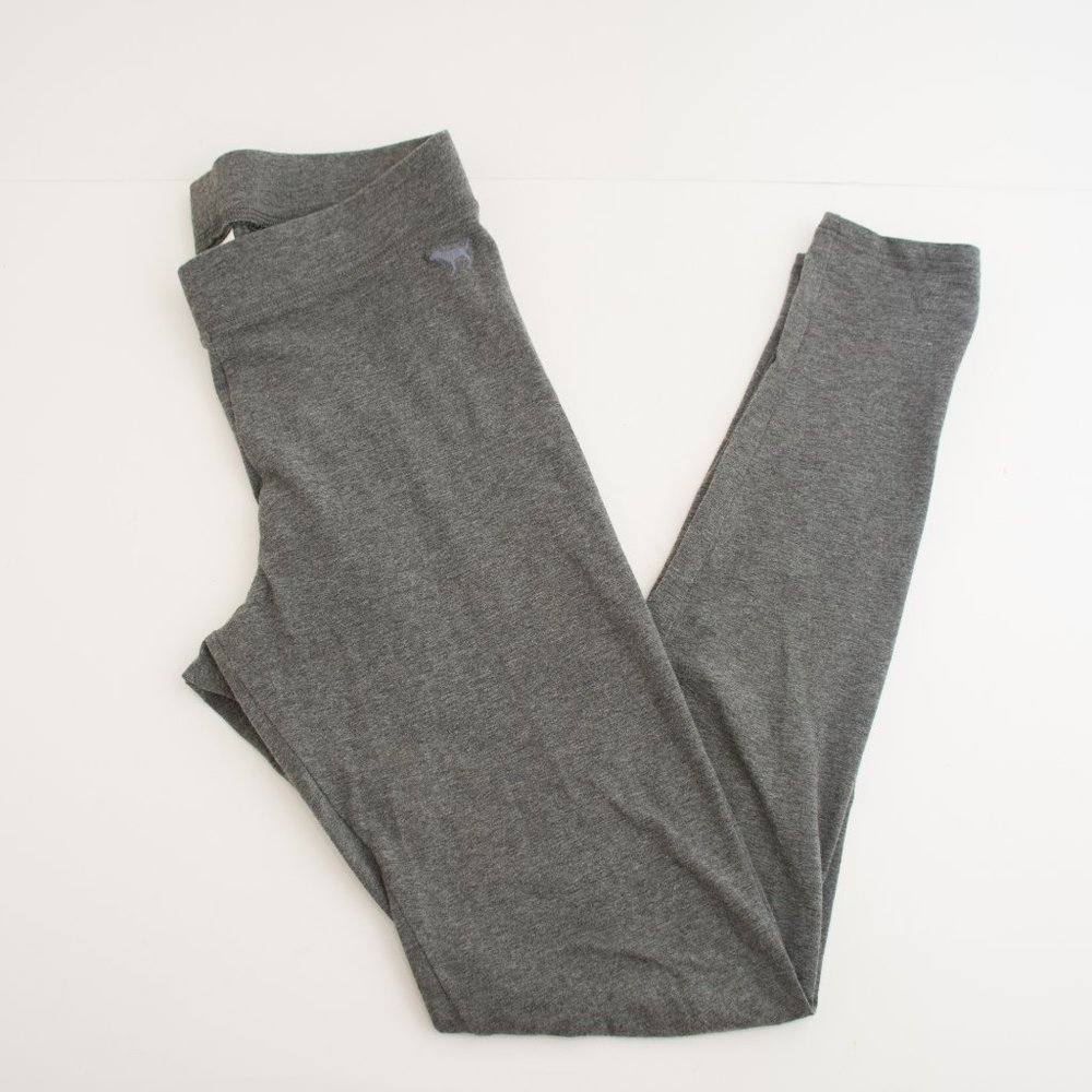 PINK Victoria's Secret Basic Solid Gray Leggings